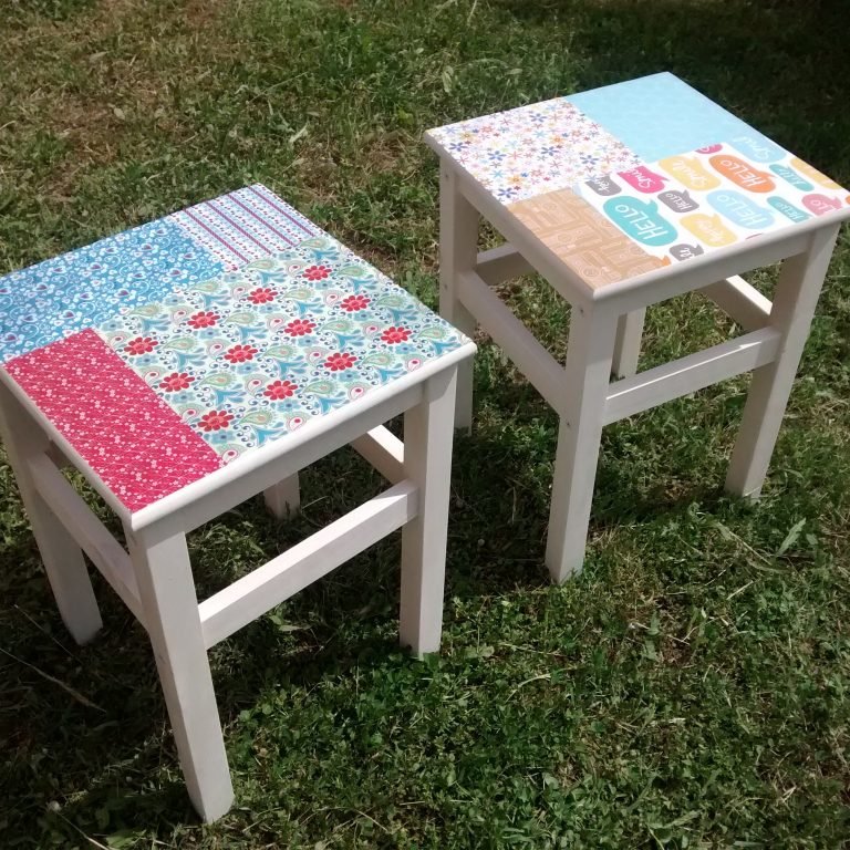 Decorando unas banquetas