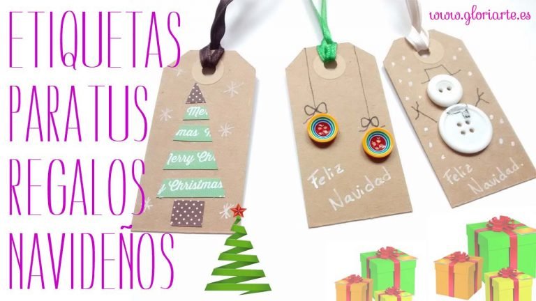 Etiquetas de Navidad: 3 ideas DIY