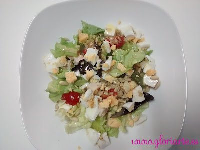 Ensalada de arroz integral